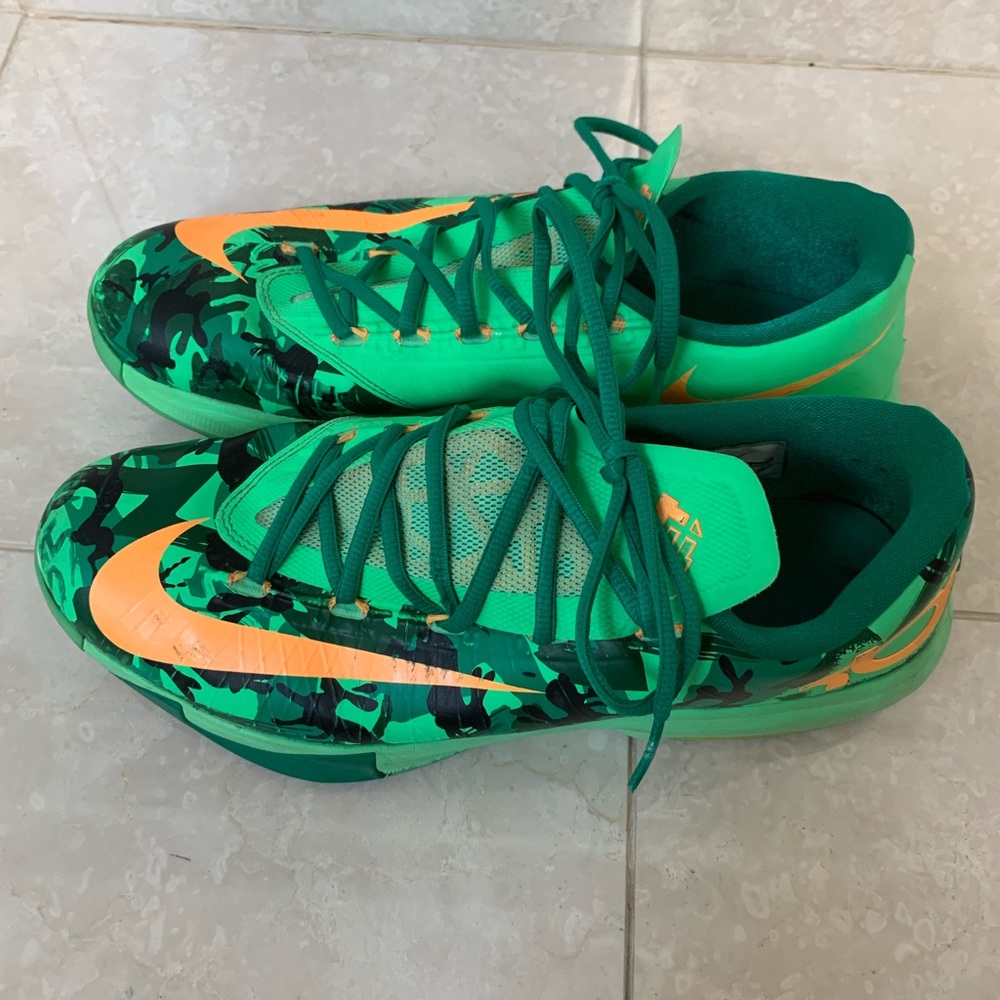 Kd 6 Kevin Durant Easter Camo Green Basketball